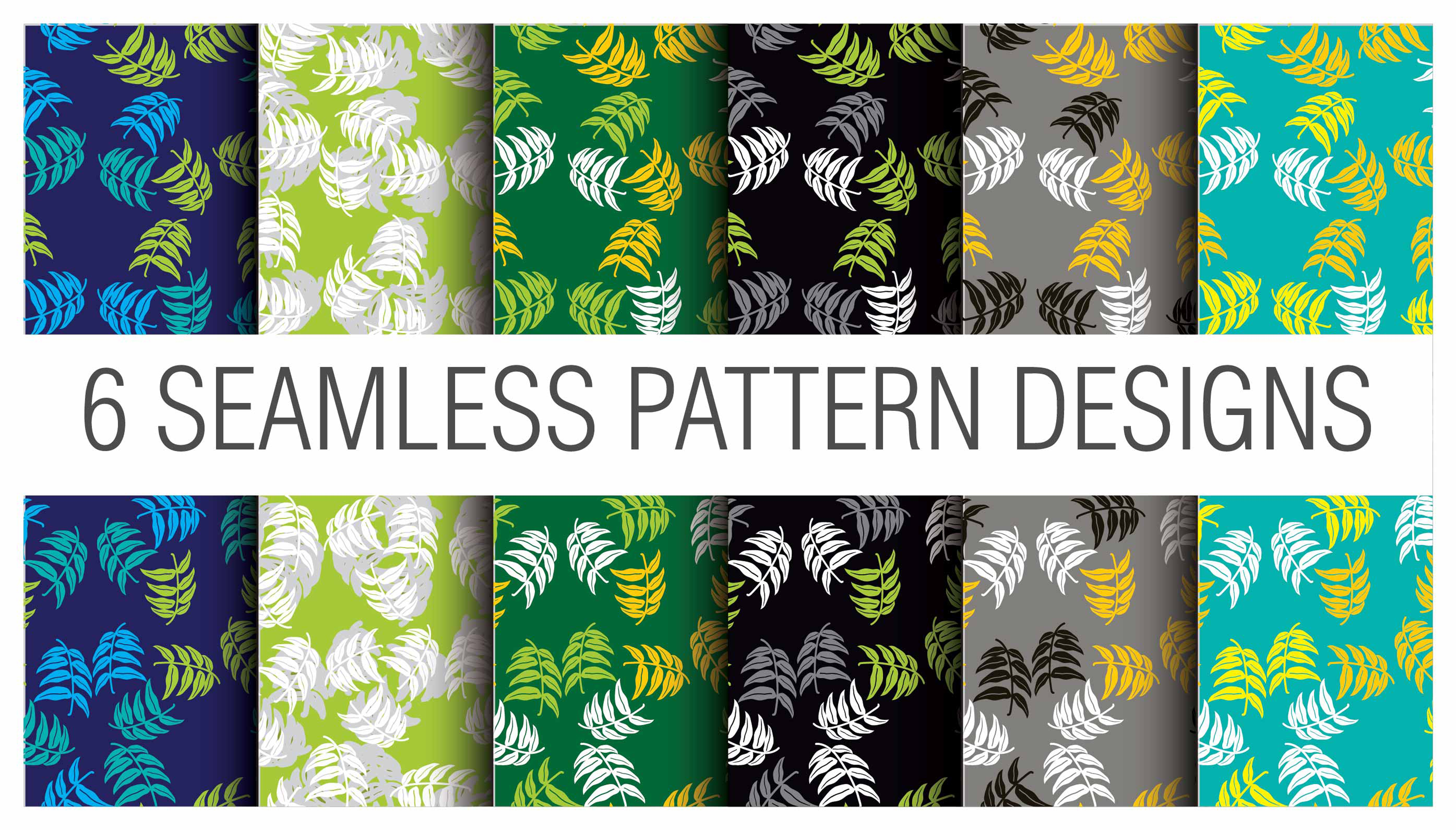6 custom seamless patterns sets