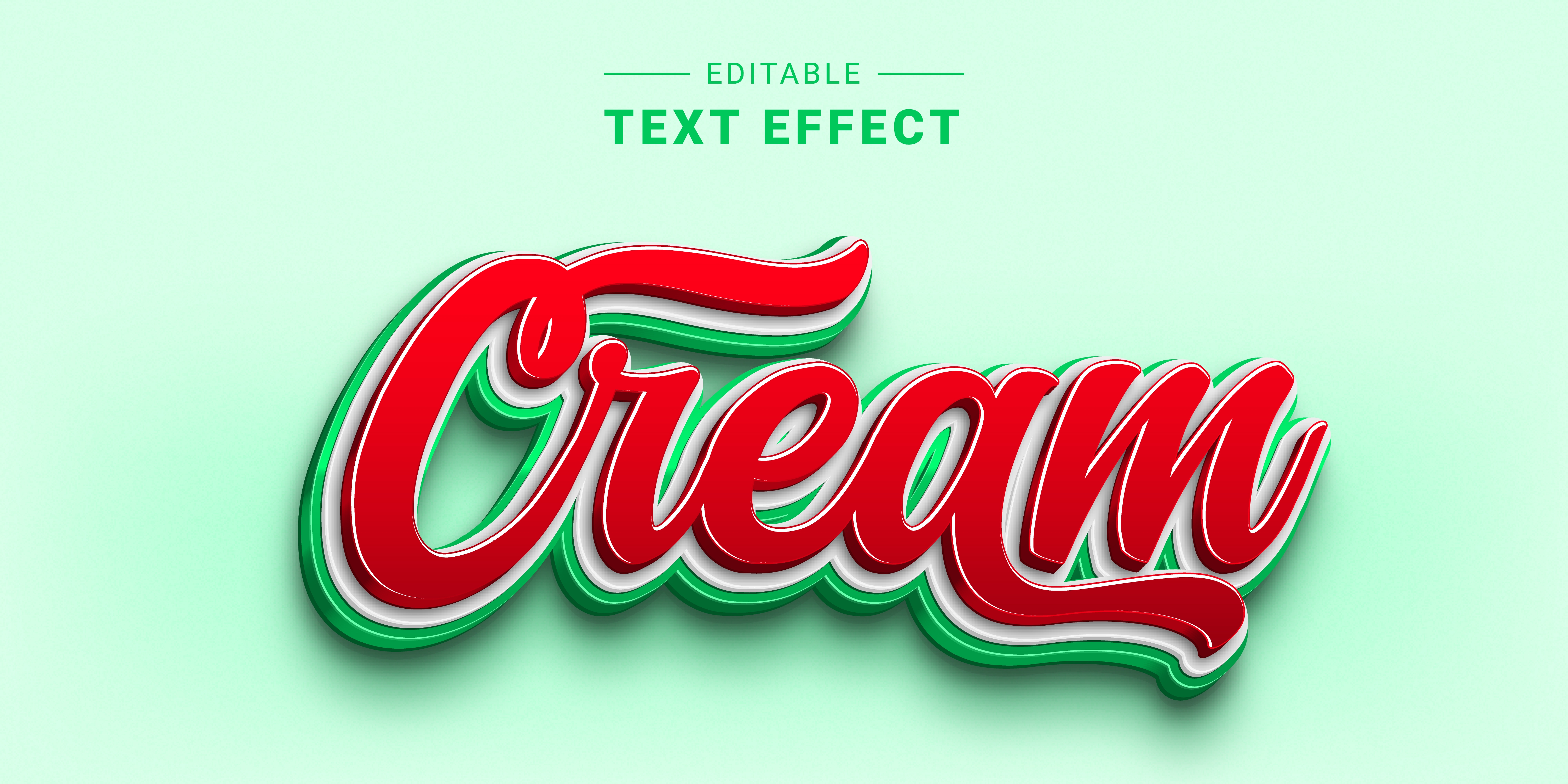 3D Editable Shiny Lettering Text Effect