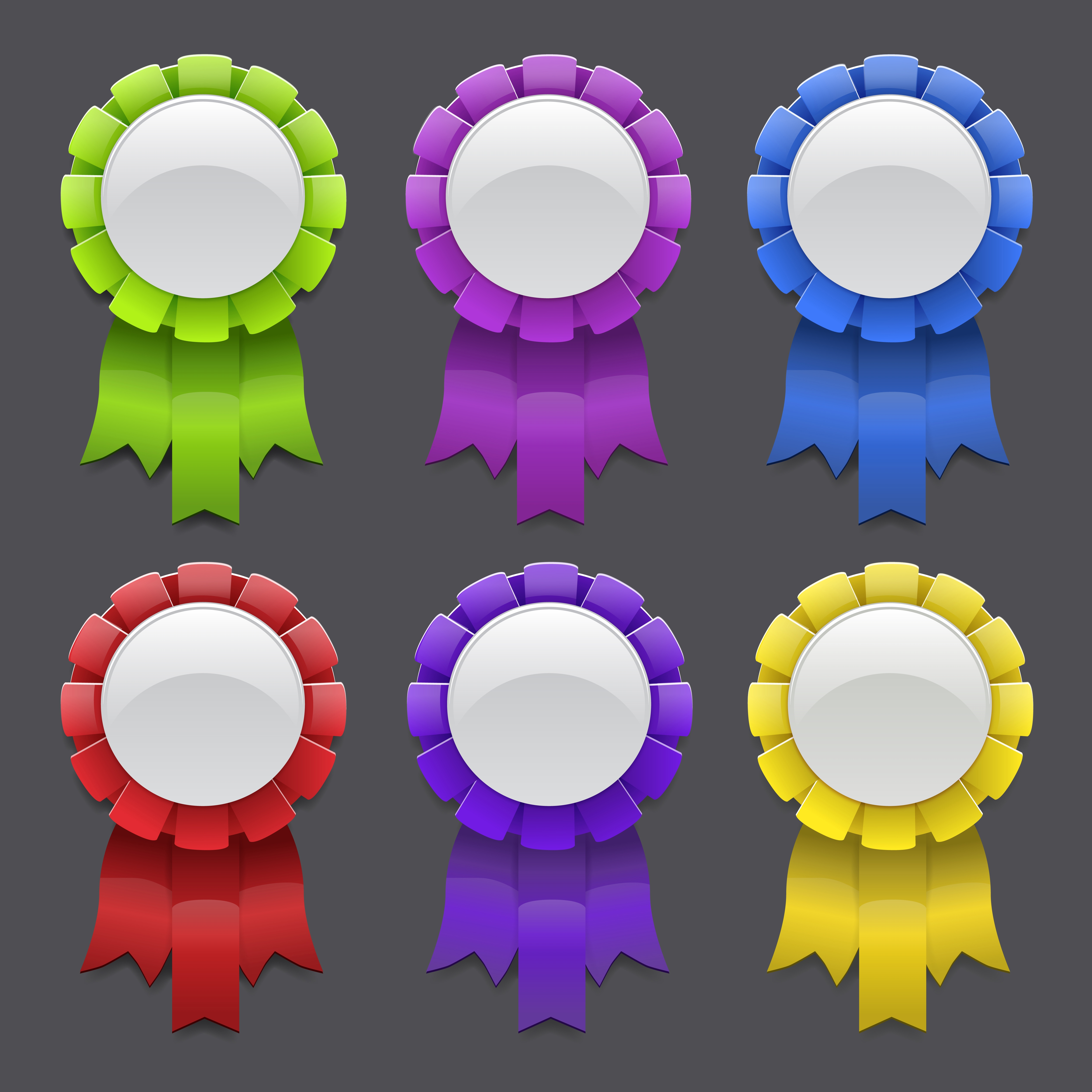 Medals with Ribbons Set