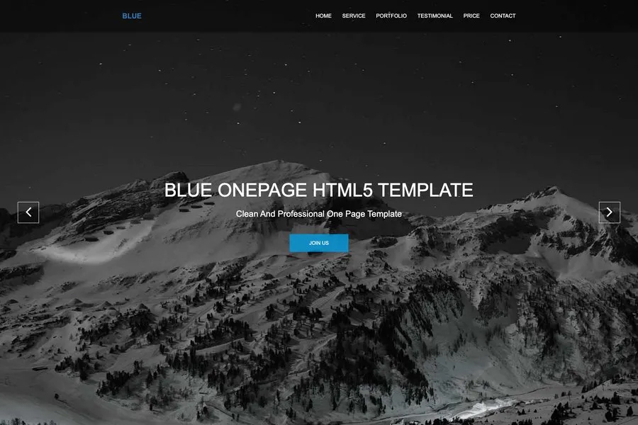 Blue - One Page Responsive Corporate Template