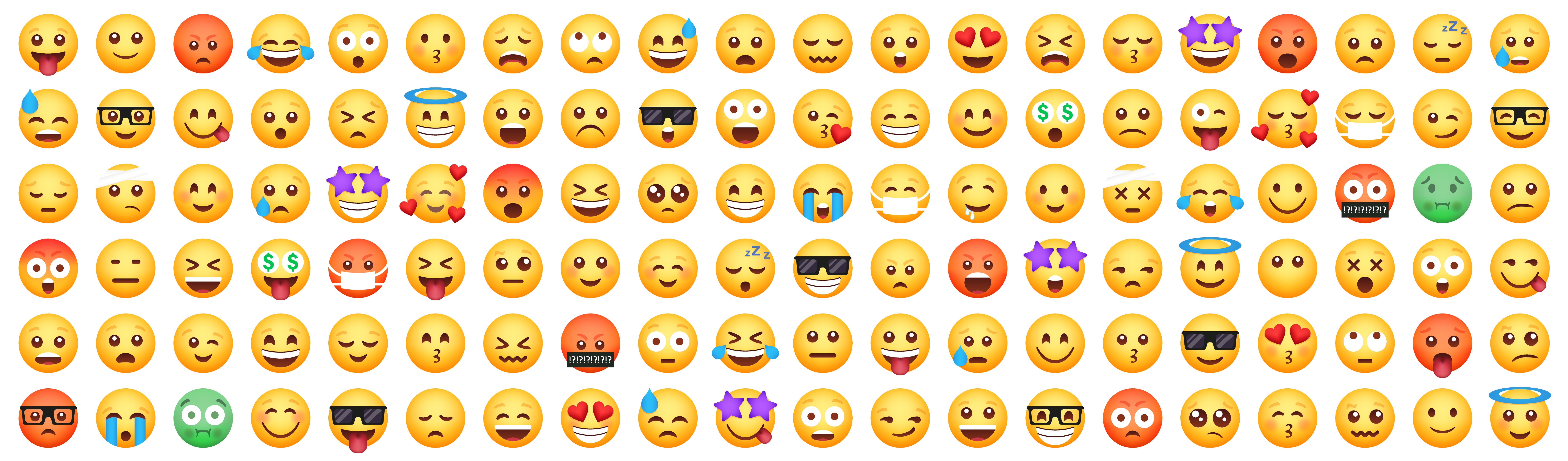 Vector big set of 120 emoticon smile icons cartoon emoji set vector emoticon set