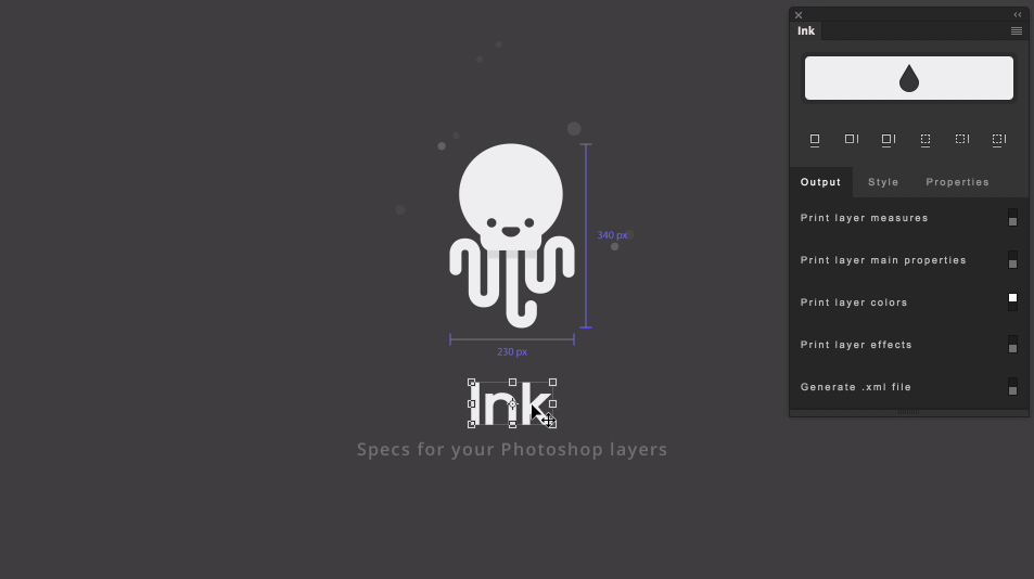 Ink Photoshop Plugin