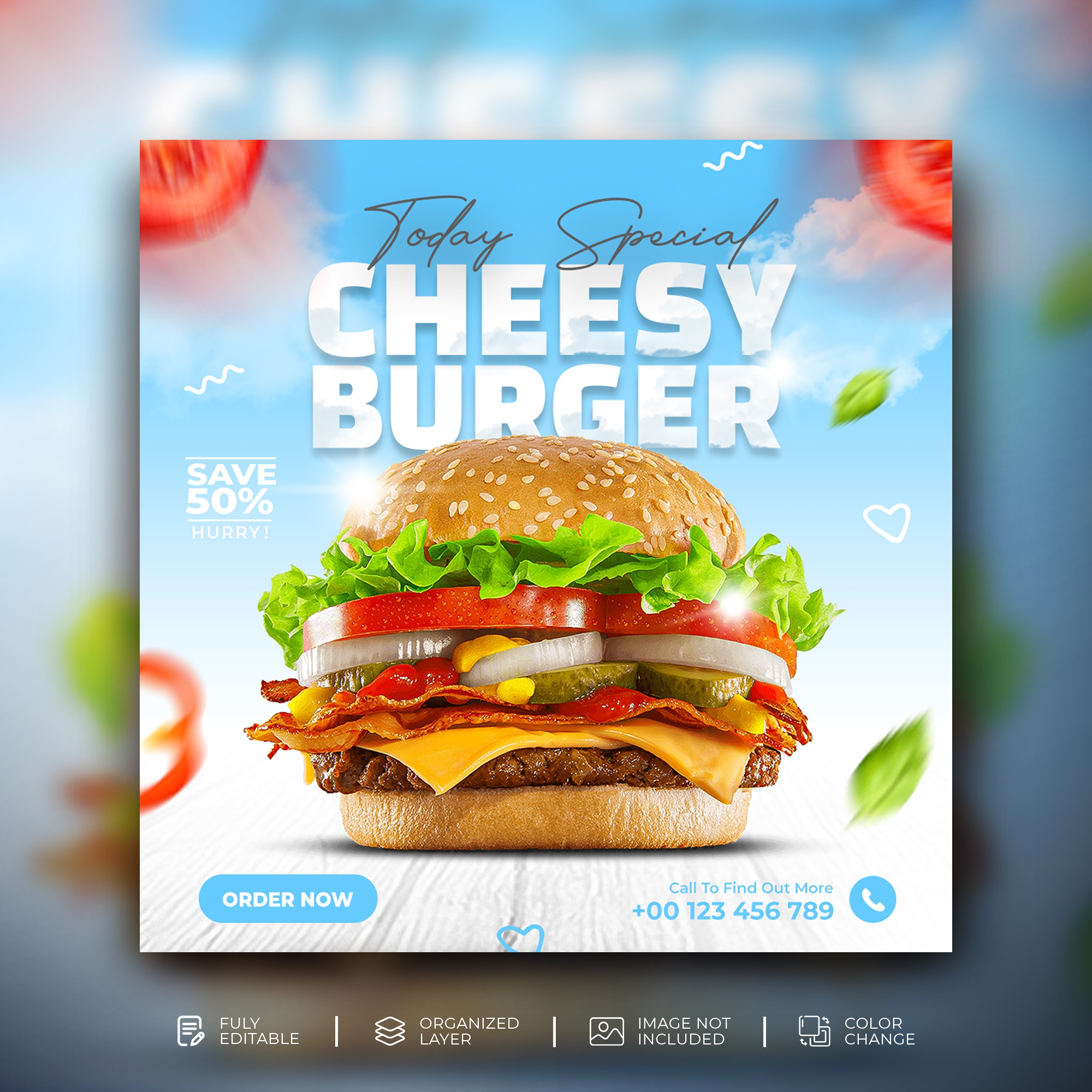 Fast Food Burger Banner