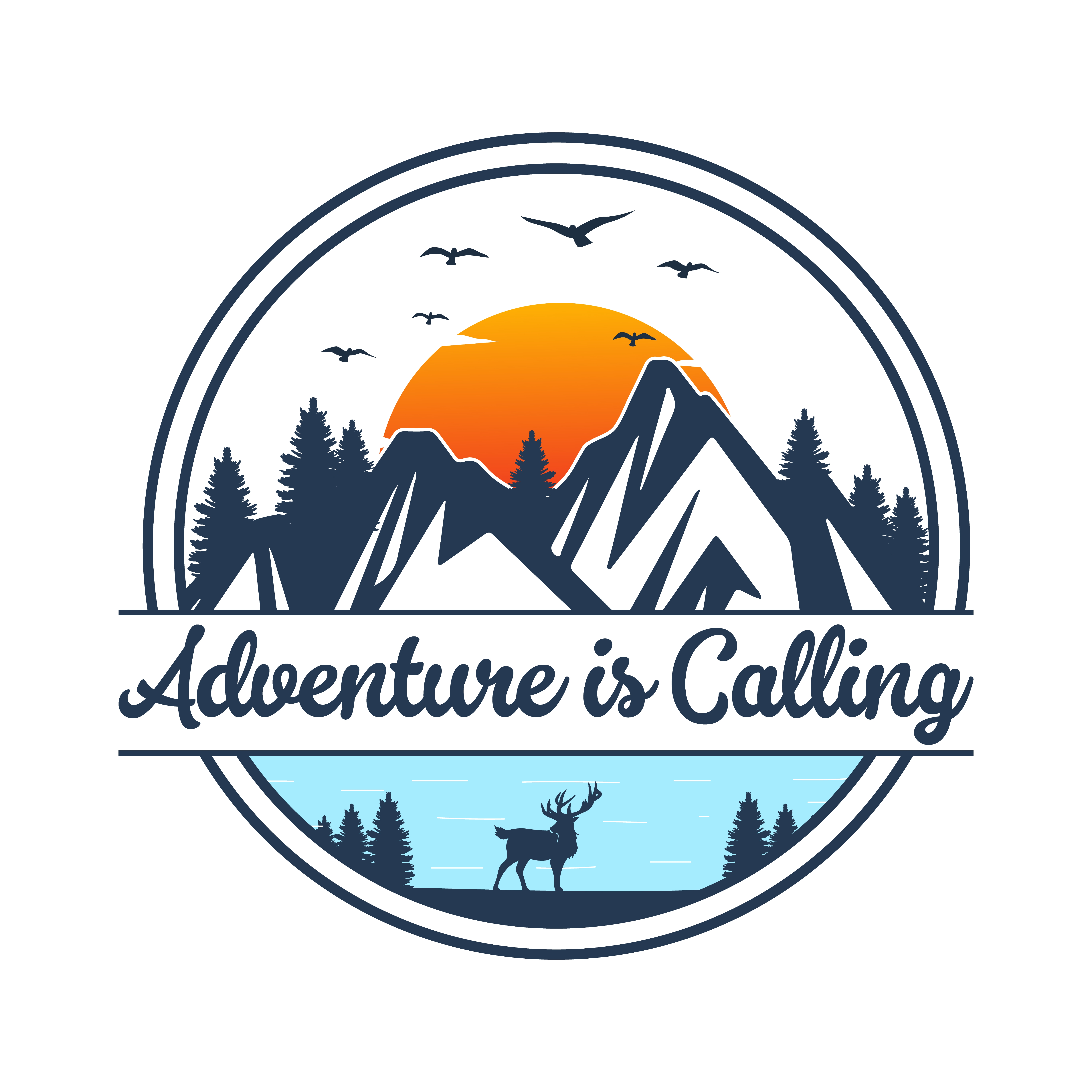 Adventure Calling Logo / T Shirt Design