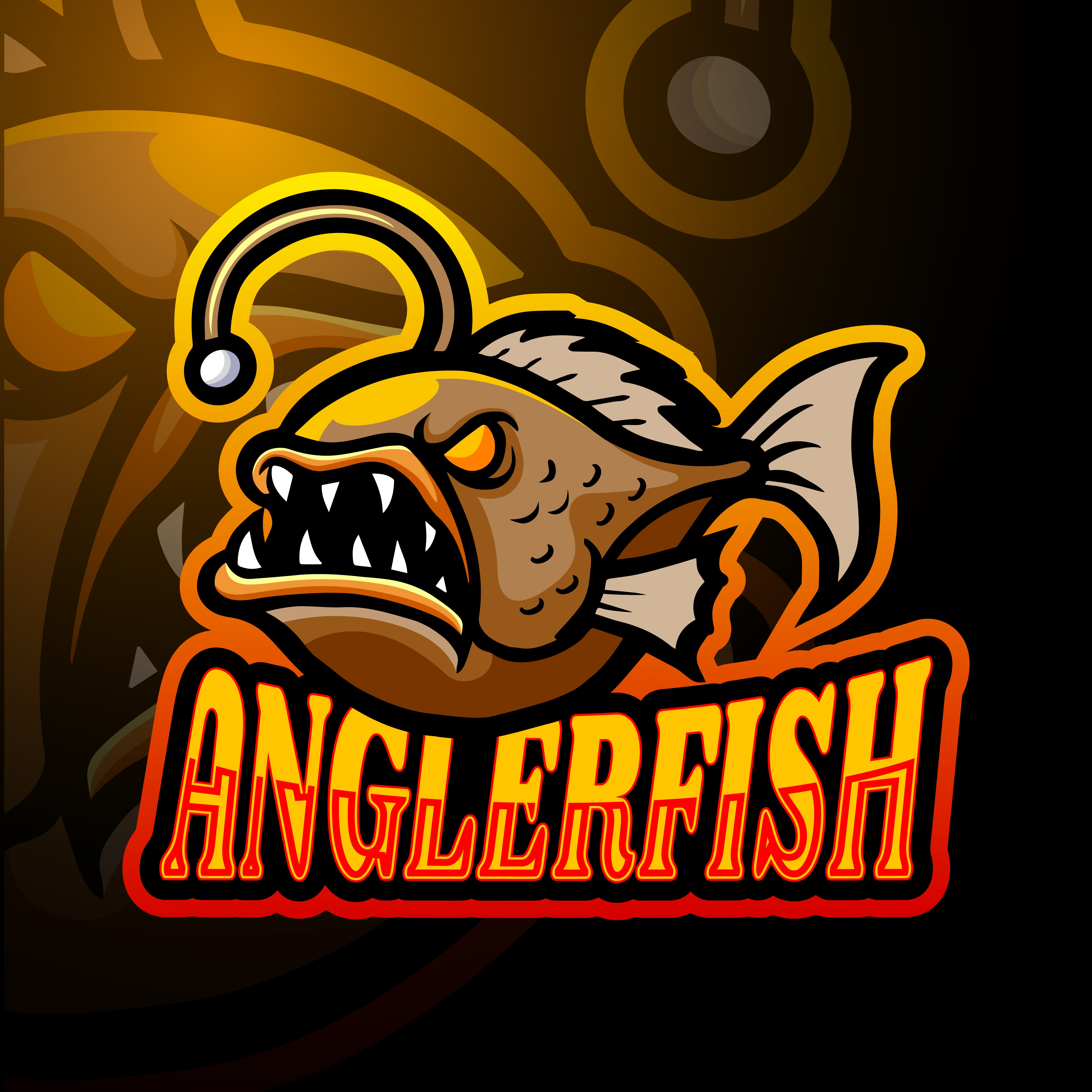 Anglerfish Mascot Logo Design