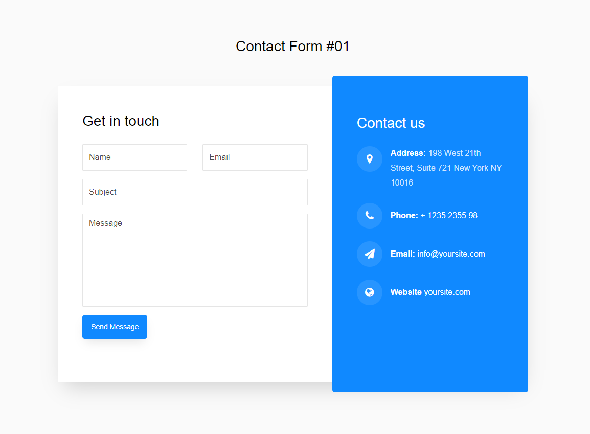 CSS Contact Form Design