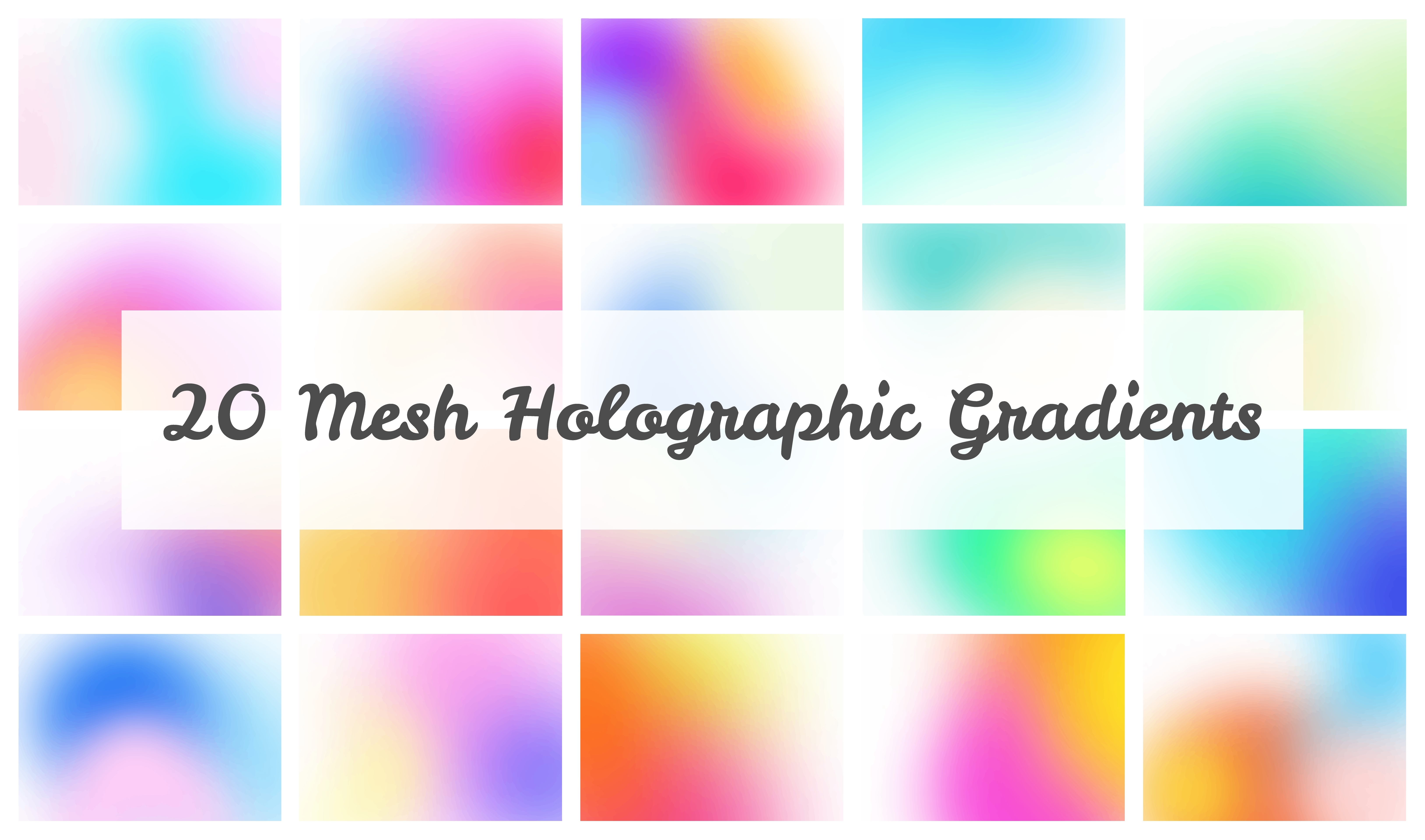 Blurred Gradient Mesh Color Swatches