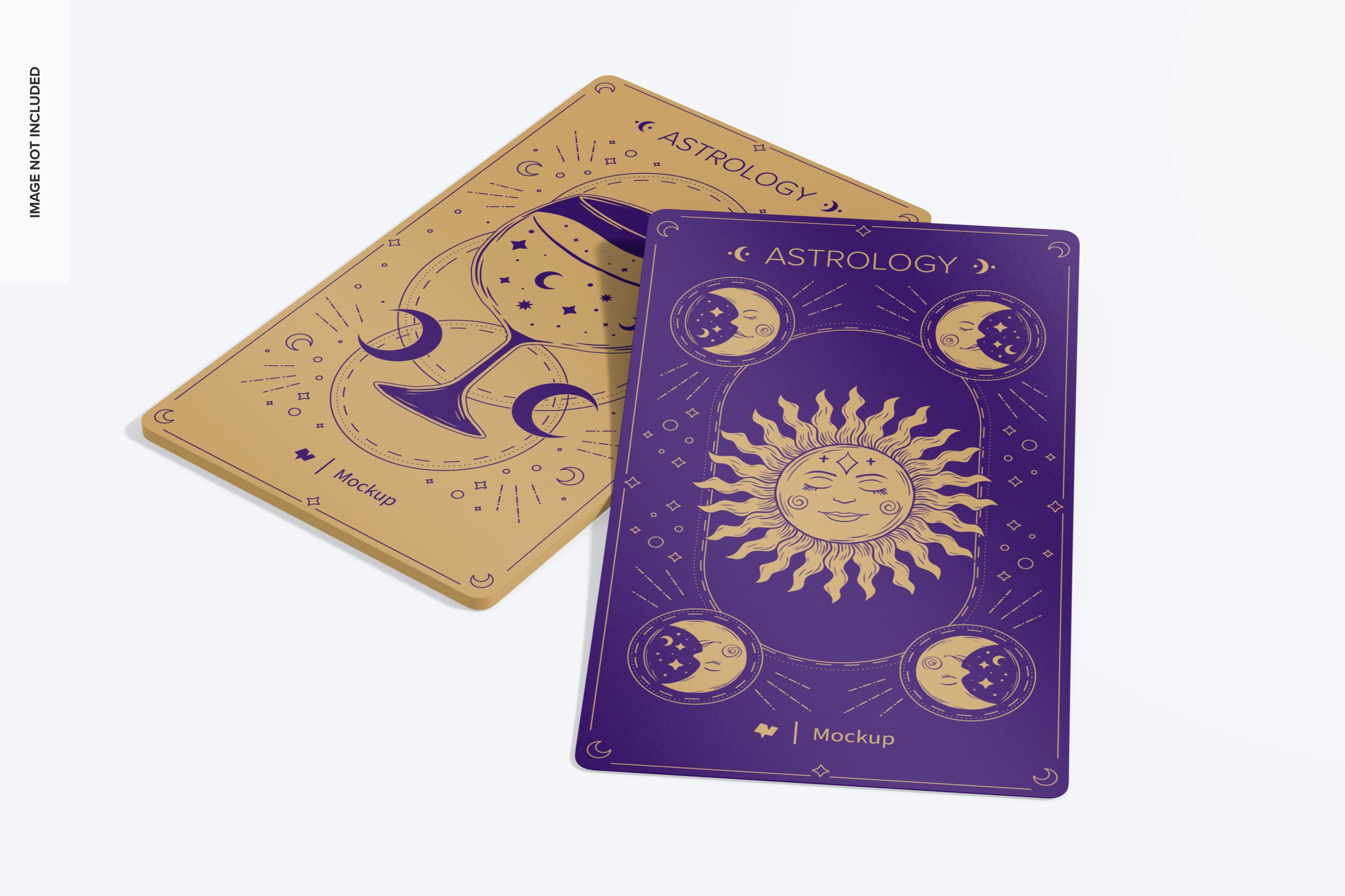 Rectangular Tarot Cards Mockup