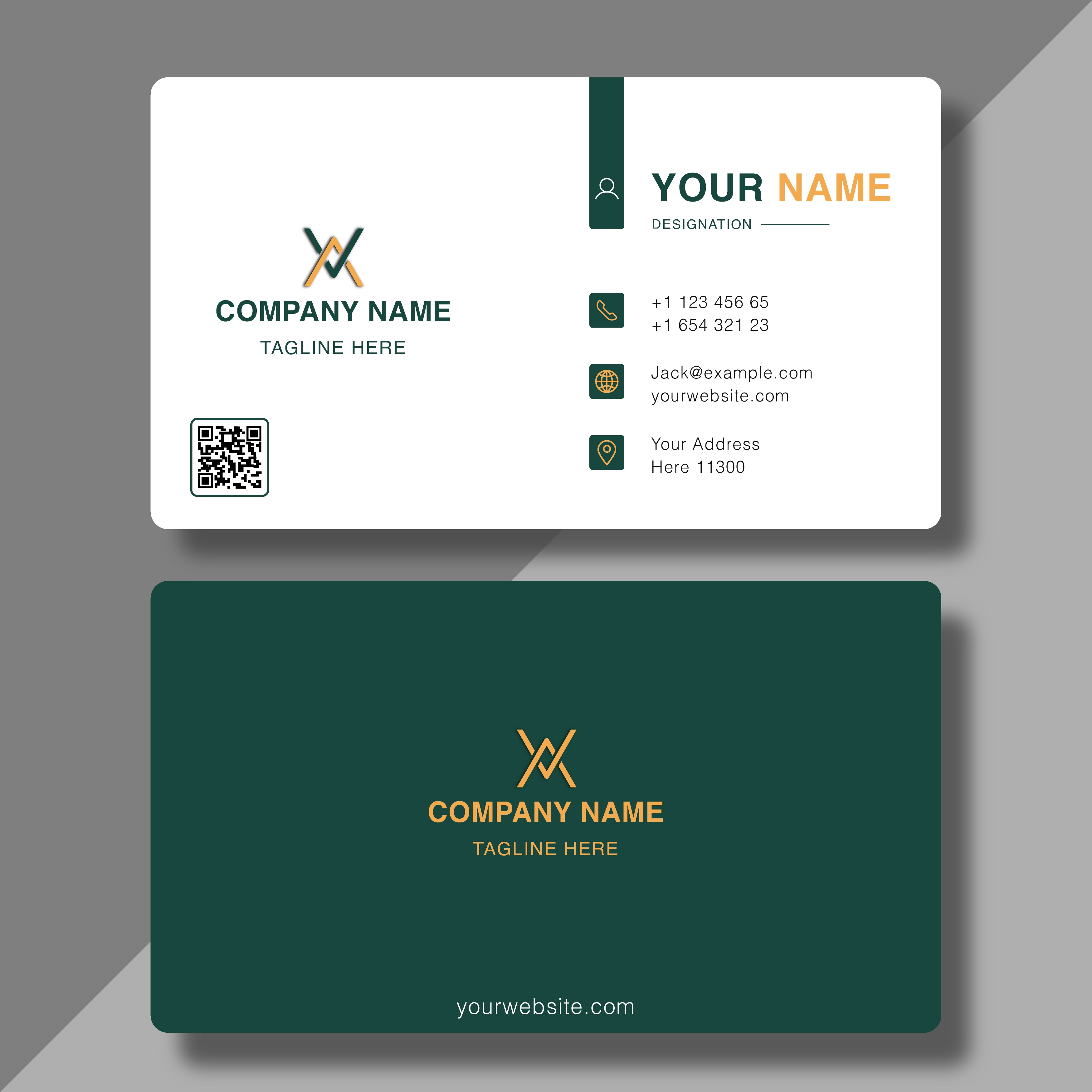 Simple creative elegant  business card