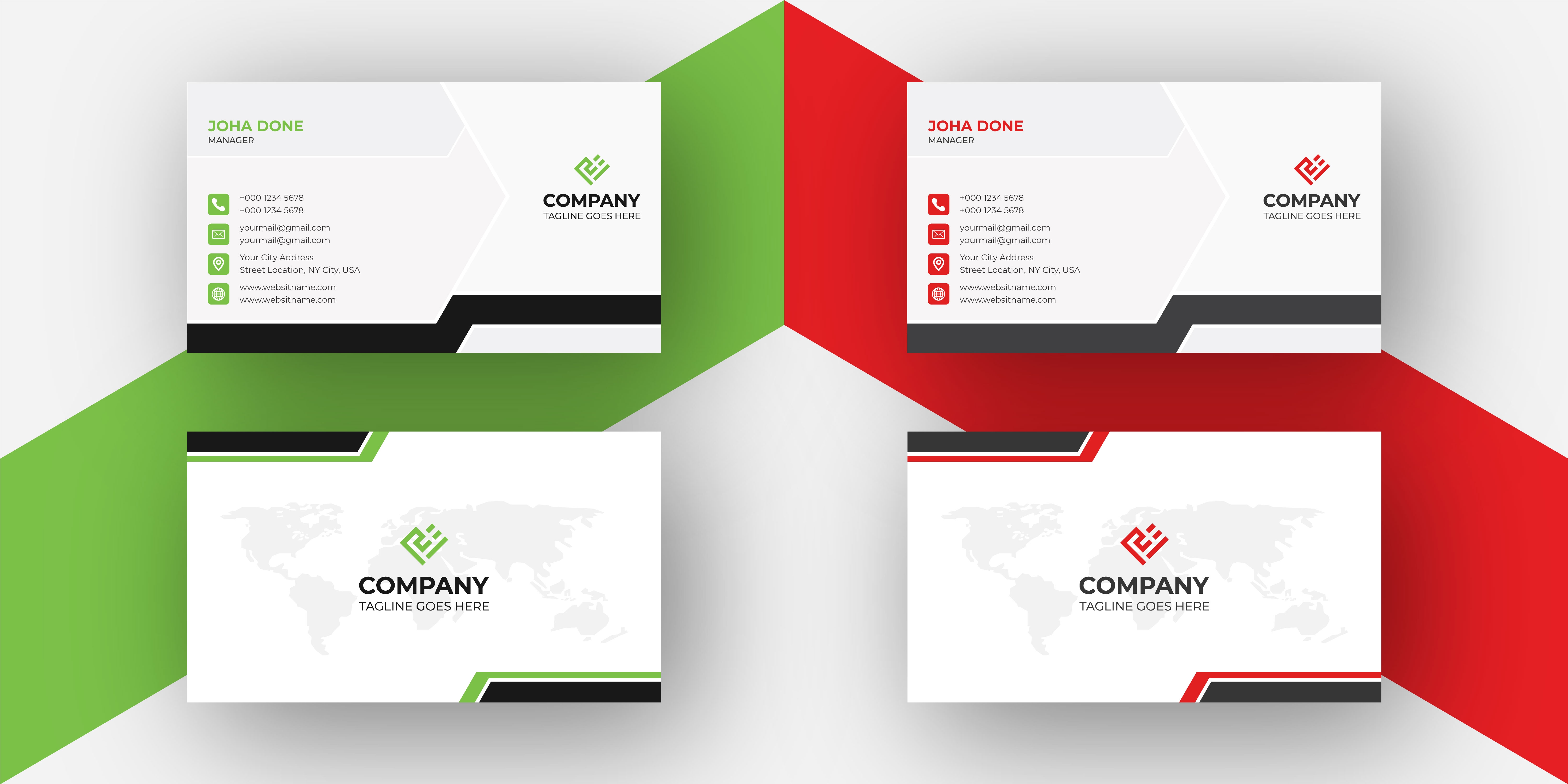 Creative modern business card design template