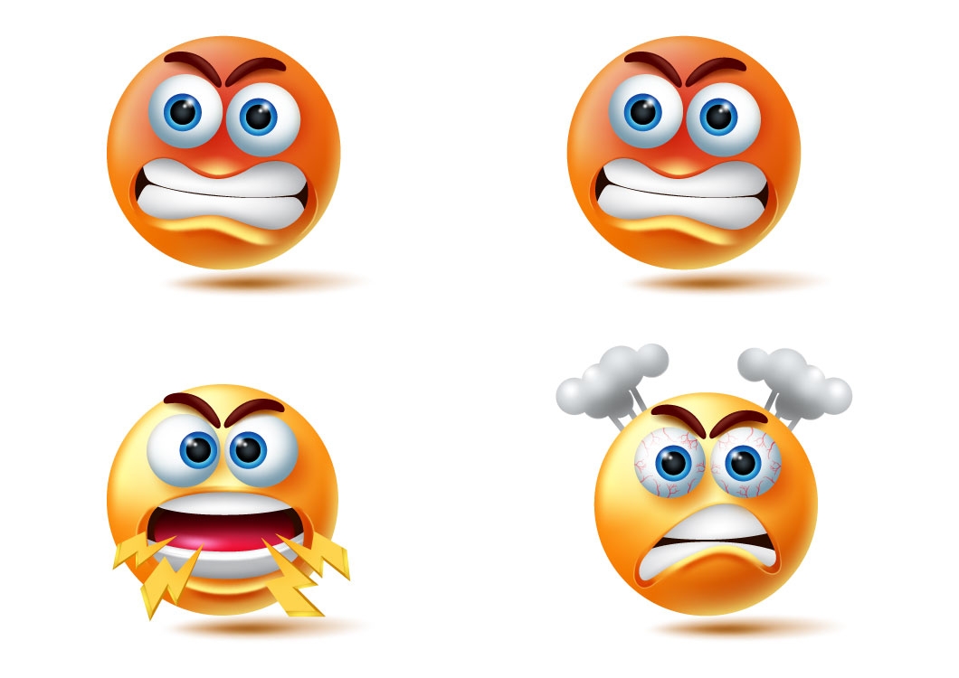 3D Angry Weird Emotions
