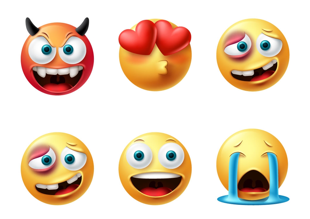 Emojis Face Vector Set