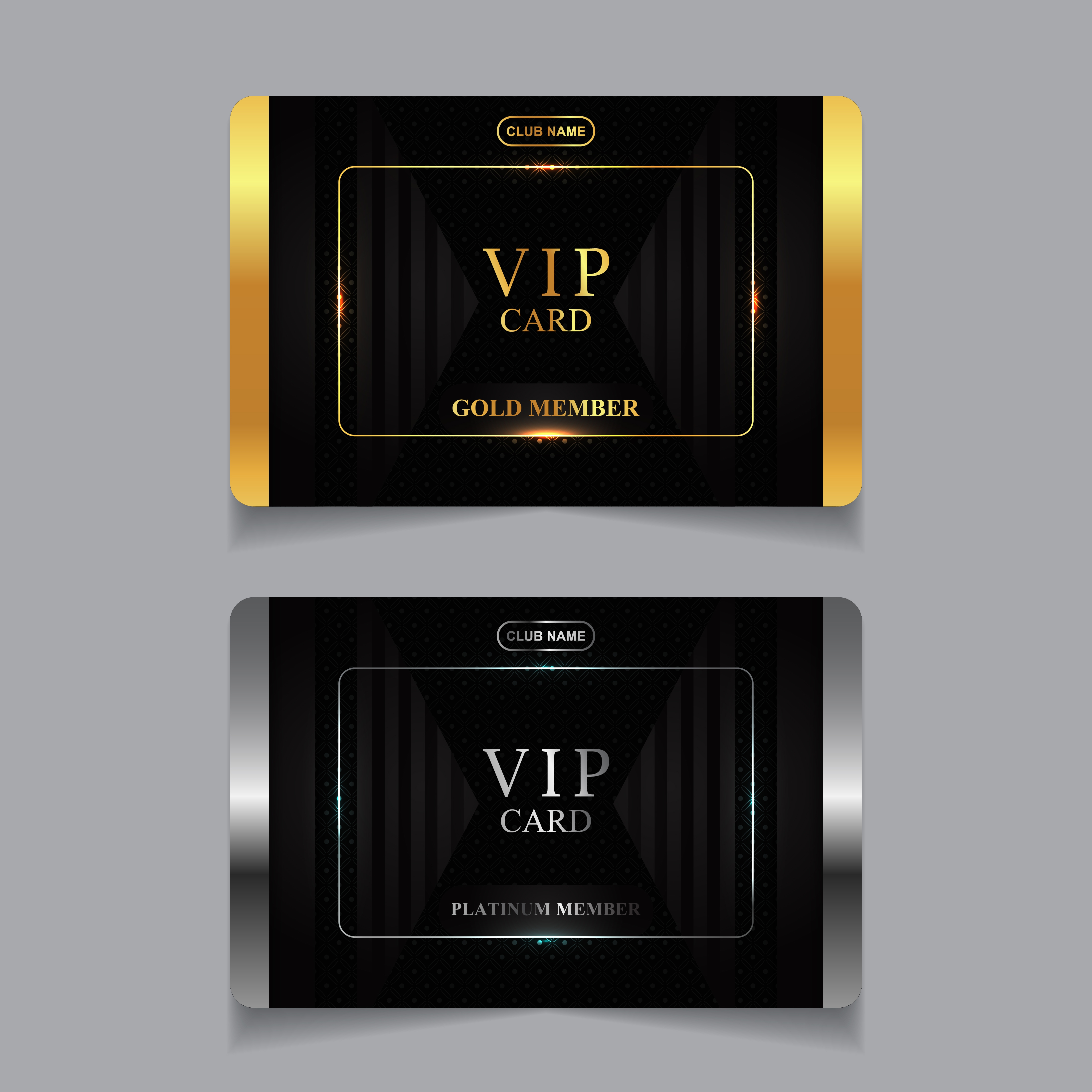 Luxury Golden, latinum VIP Card Template